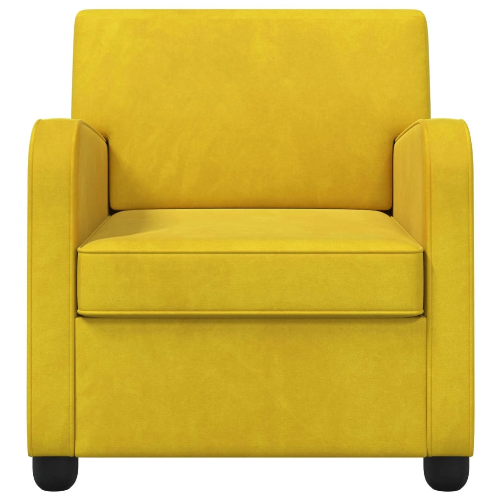 Poltrona Giallo Velluto 42043419