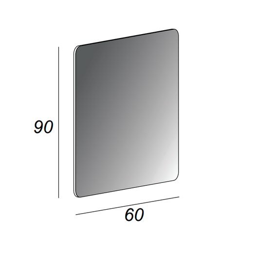 Specchio filo lucido Made in Italy 54047