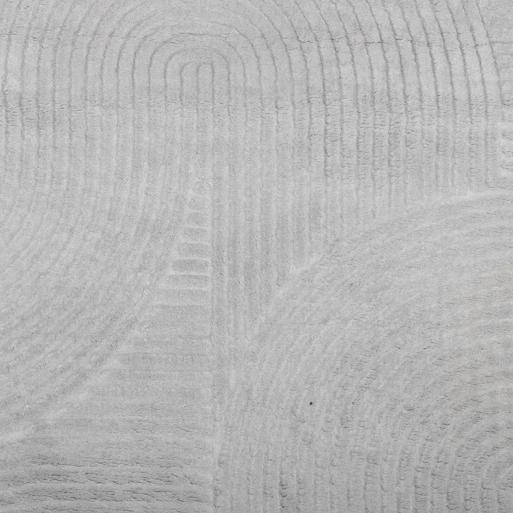 Tappeto del soggiorno | Tappeto IZA a Pelo Corto con Aspetto Scandinavo Grigio ? 80 cm