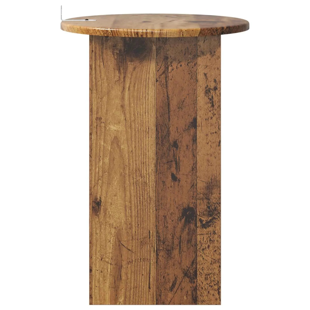 Tavolo laterale Legno antico Ø 39,5 x 55 cm