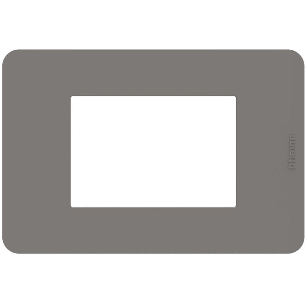 Placca Bticino MatixGO Tones 3 moduli tortora JA4803TD