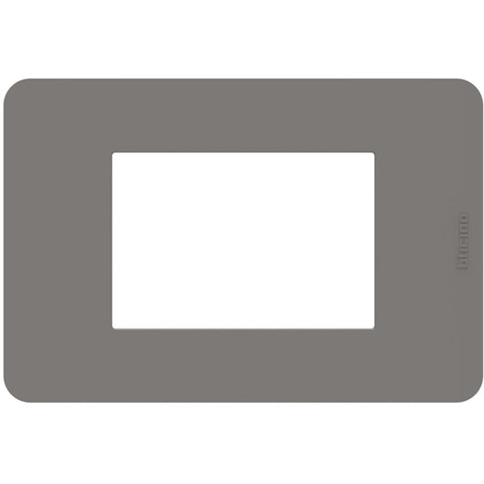 Placca Bticino MatixGO Tones 3 moduli tortora JA4803TD