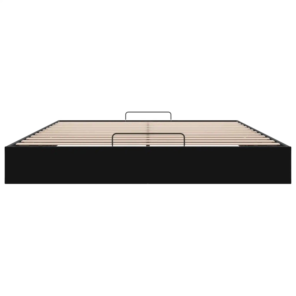 Letto ottomano Nero King size Velluto 3403078