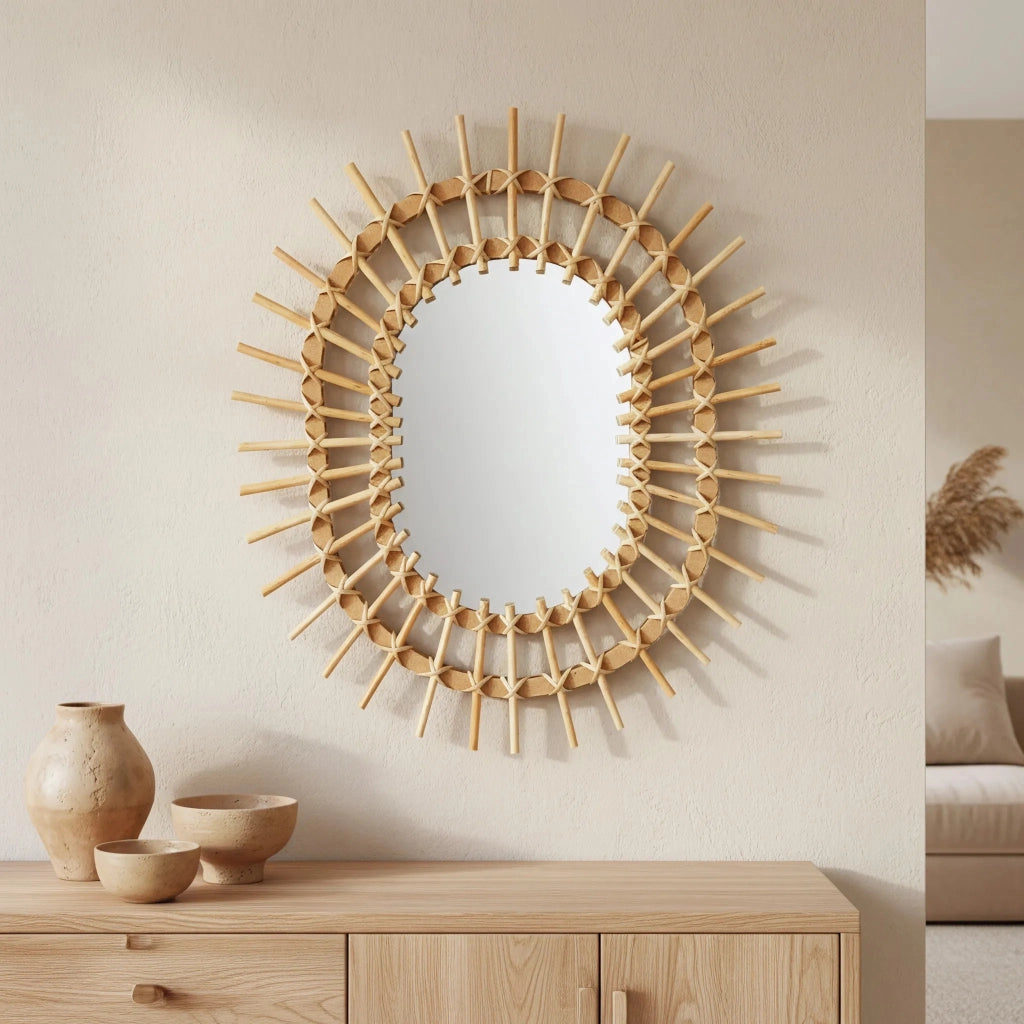Specchio Da Parete Boho 57cm Qdj5749