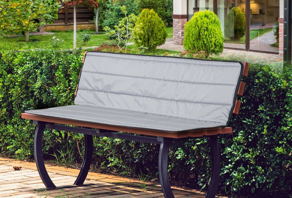 AIO FACTORY 120x50x50 cm Set di cuscini da giardino in schiuma impermeabile grigio scuro