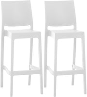 Set 2 sgabelli MAYA in Polipropilene bianco