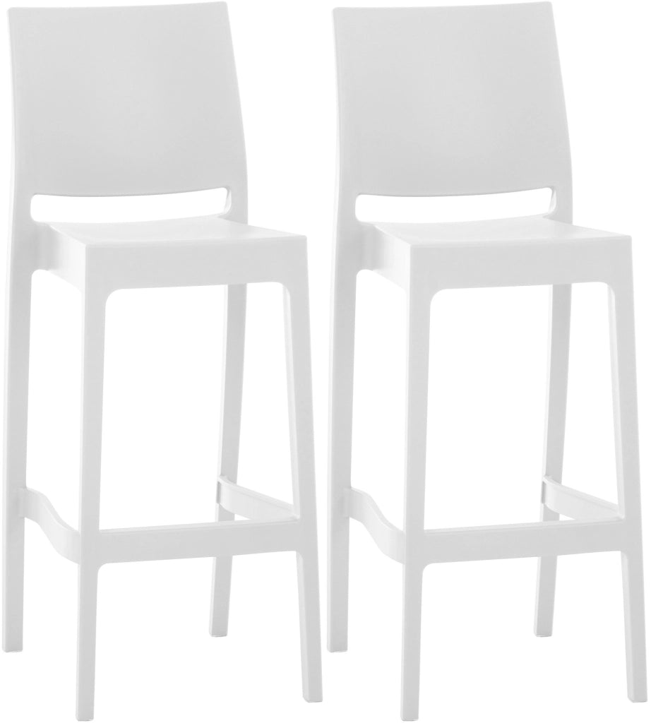 Set 2 sgabelli MAYA in Polipropilene bianco