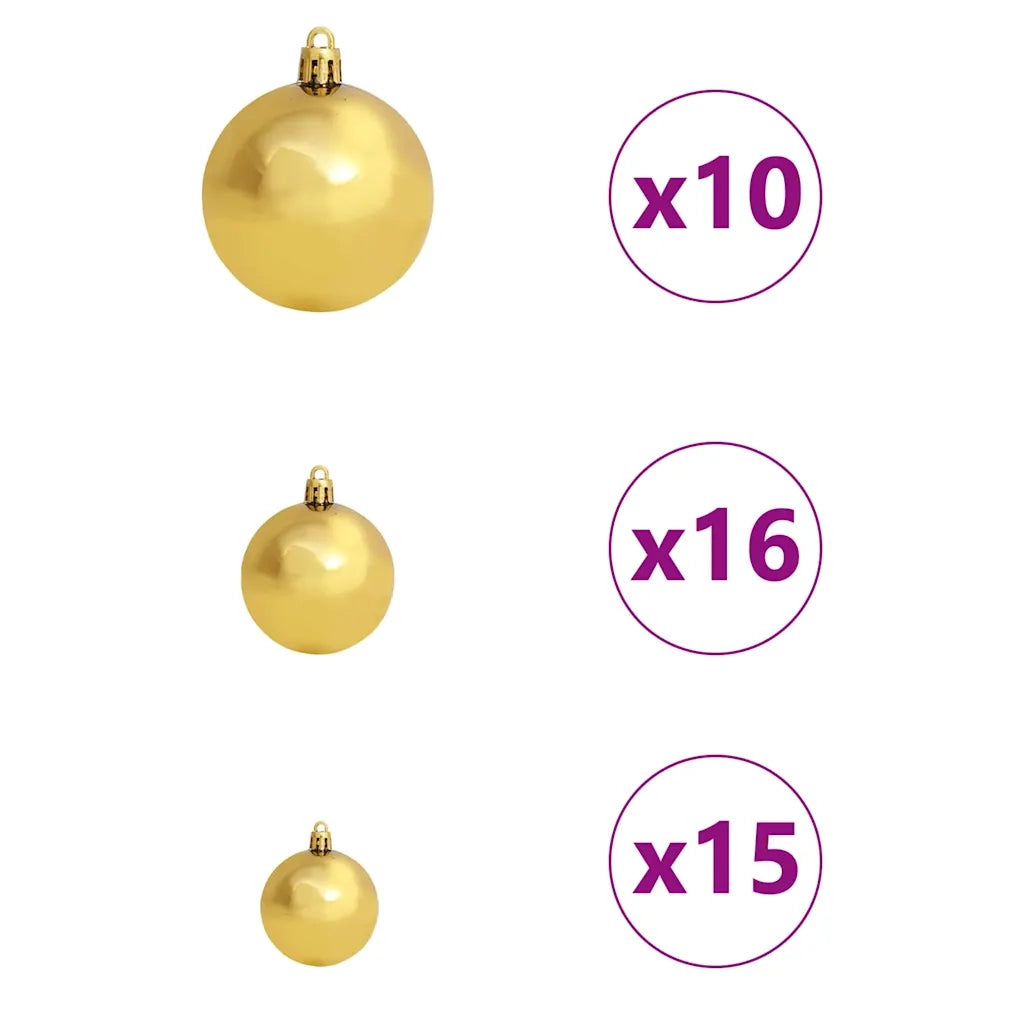 Albero di Natale artificiale con 300 LED Verde 240 cm PE e PVC 3397572
