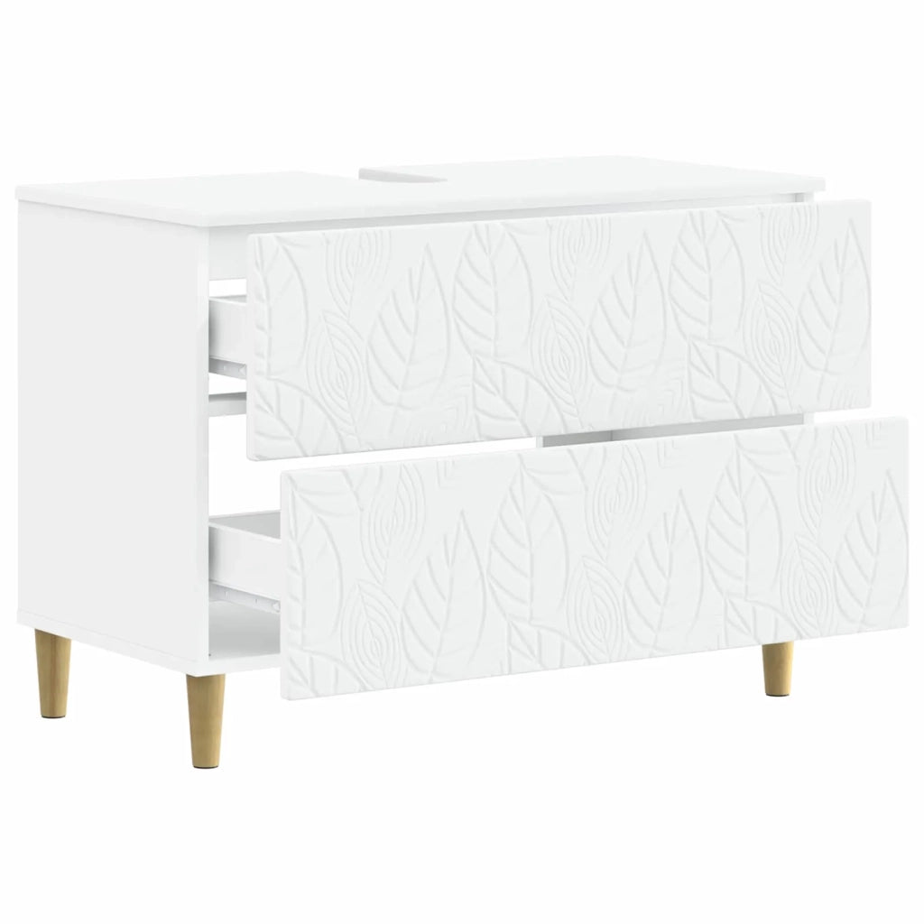 Armadio per Lavabo da Bagno DELFT Bianco 82 x 41 x 59 cm 897015