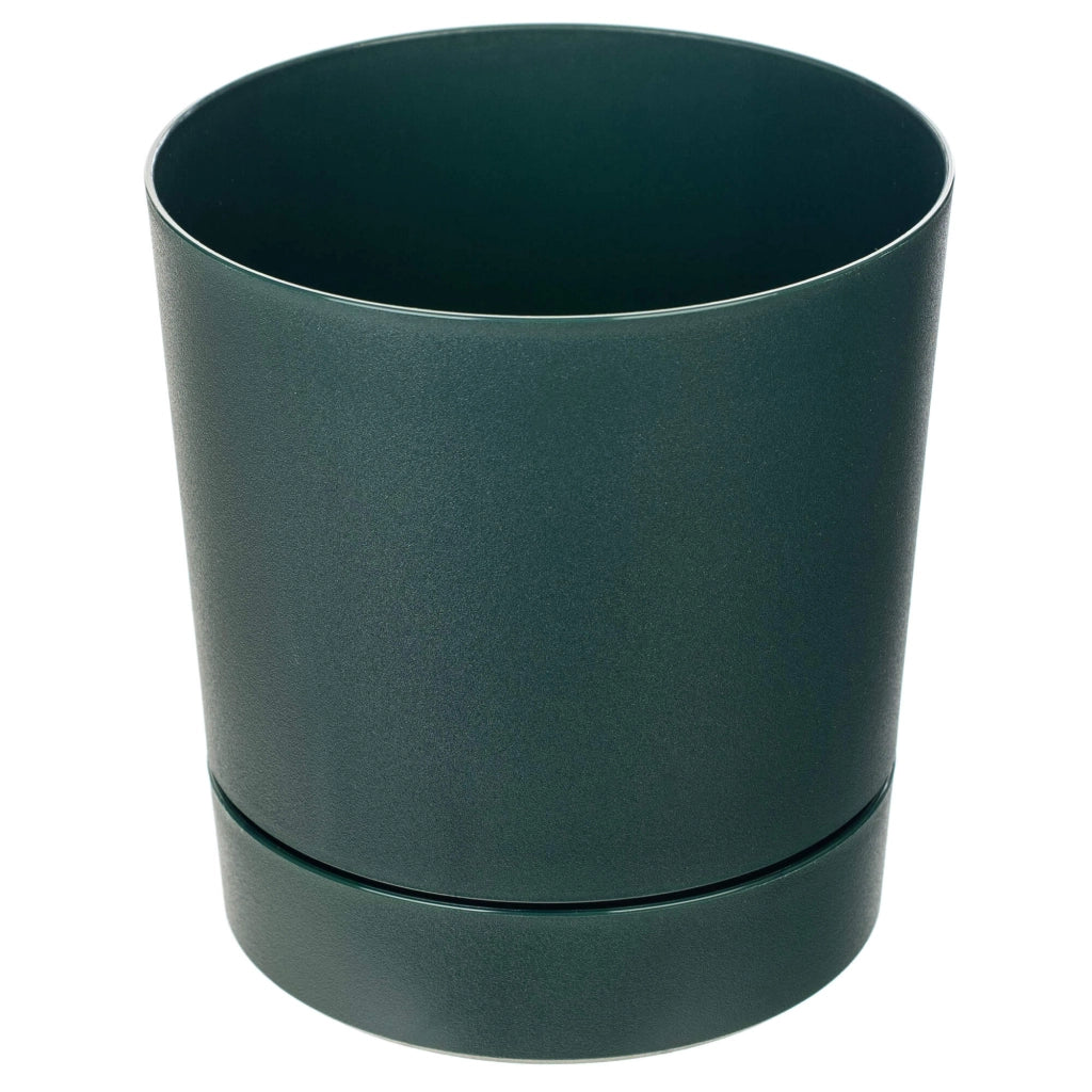 Vaso da fiori KADAX con supporto, rotondo, in plastica, 14,5 cm