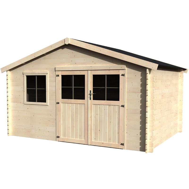 Casetta in legno da giardino Eira 3,98 x 2,48 x h 2,44 m