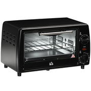 Mini Forno Elettrico 10 L 750 W con Temperatura 100-230°C; Timer 60 Min; Teglia e Griglia