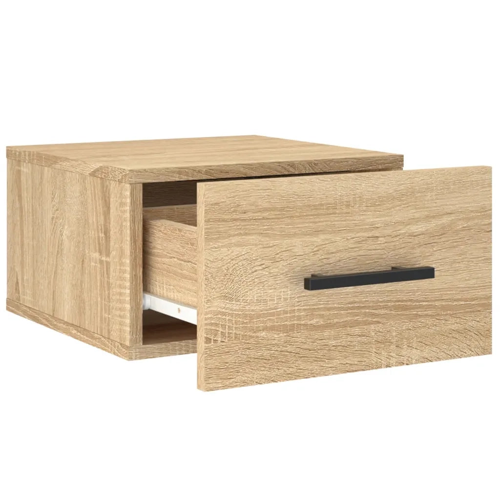 Comodino | Armadio da Notte | Mobiletto da notte a Muro Rovere Sonoma 35x35x20 cm