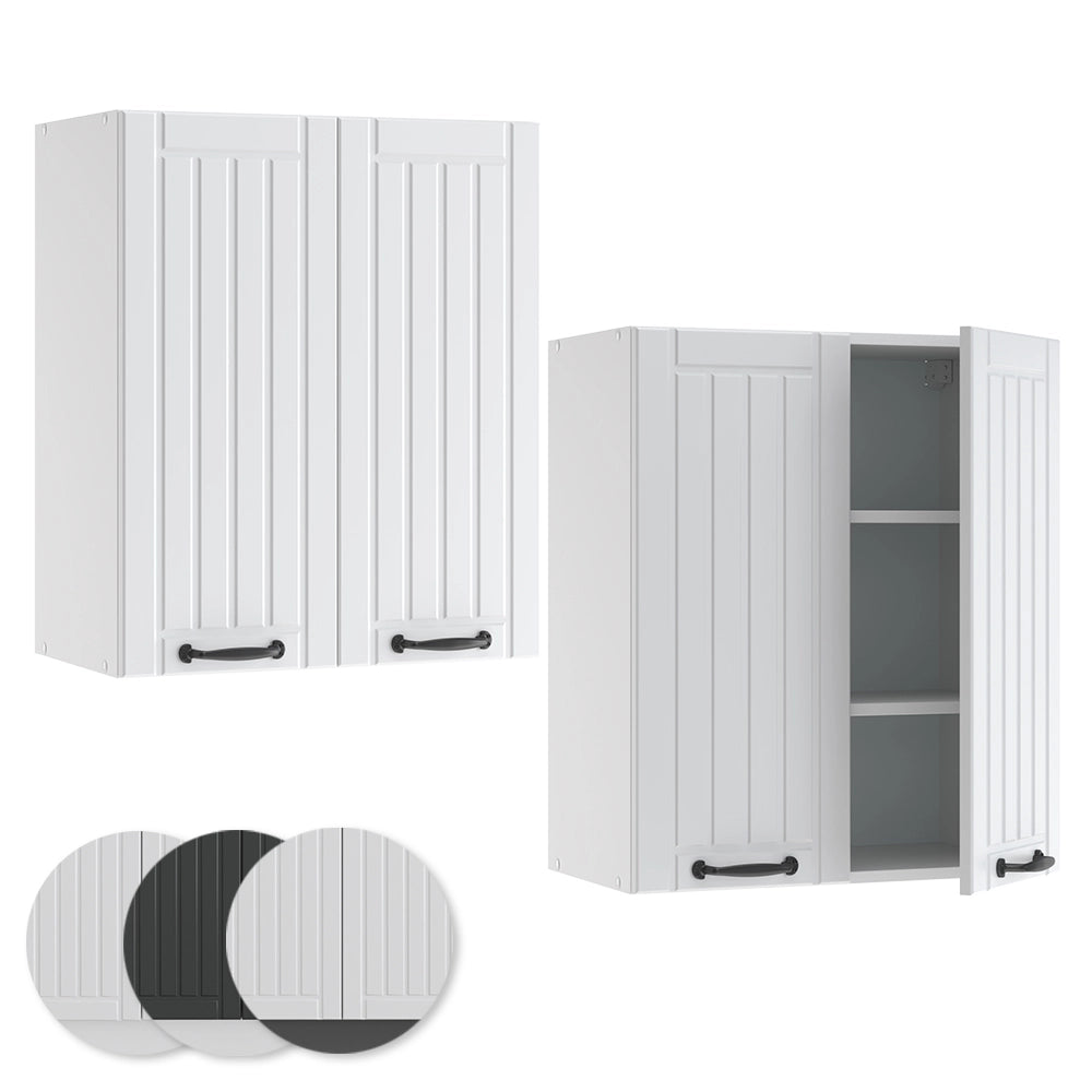 Pensile da cucina Fame-Line Bianco rustico/Bianco 60 cm Vicco