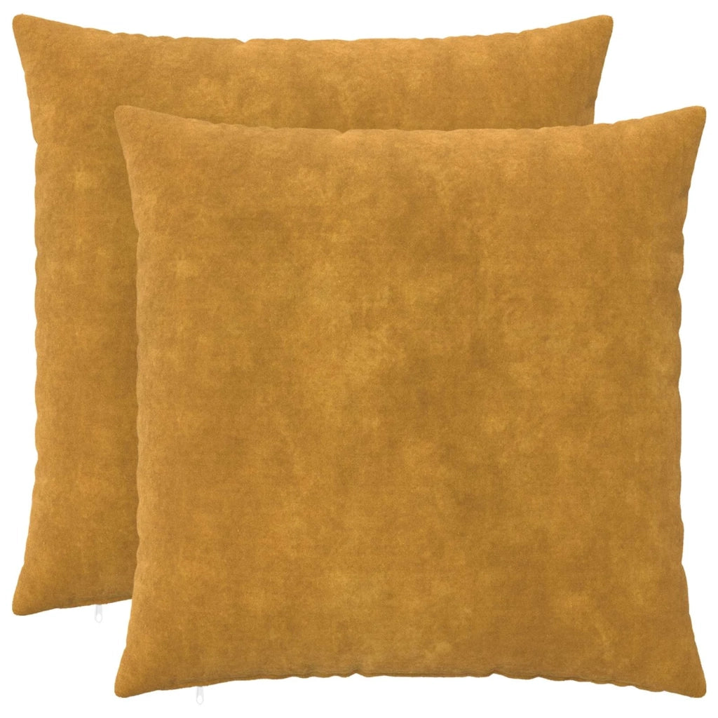 Federa 2 pcs HEERLEN Giallo 65 x 65 cm Fleece in microfibra 912993