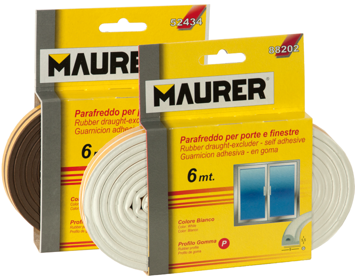 Parafreddo gommastrip profilo e 6mt bianco maurer