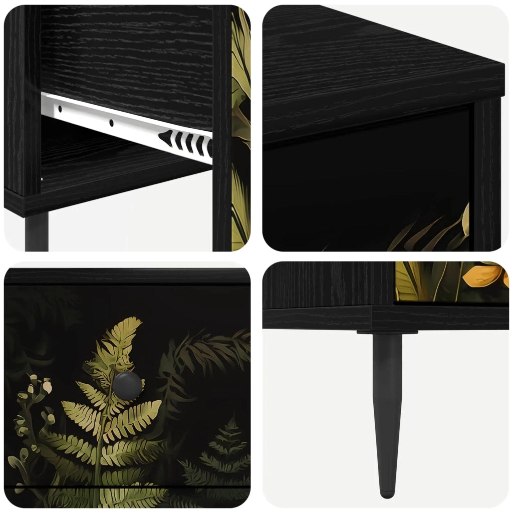 Cassettiera RHENEN Stampa tropicale 66 x 36,5 x 76 cm 8007369