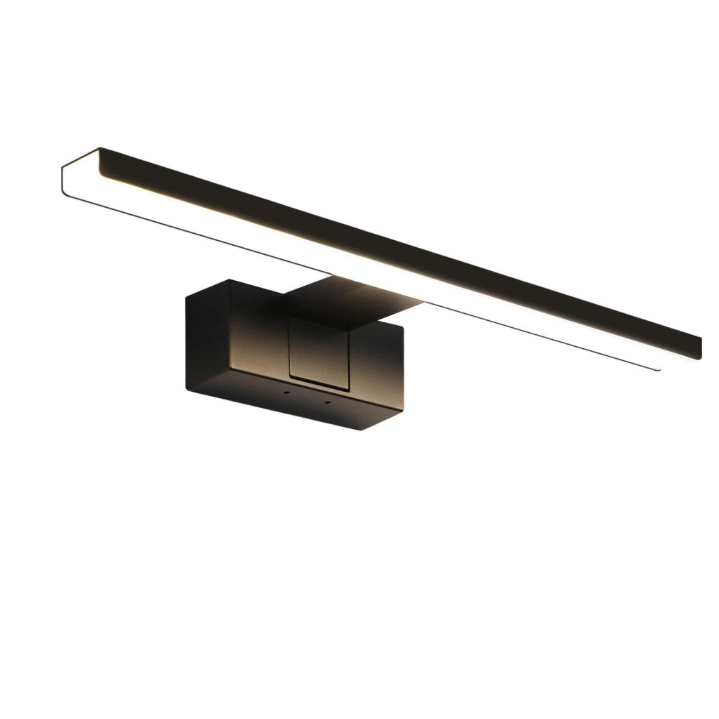ZMH Lampada da specchio per bagno a LED nera 40CM IP44 bianco neutro Applique da parete per cantina