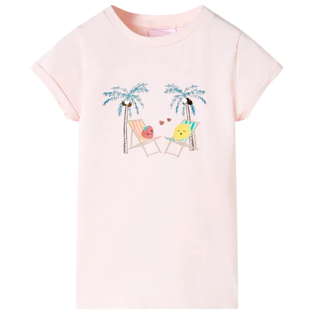 Maglietta da Bambina Rosa Tenue 92cod mxl 84779