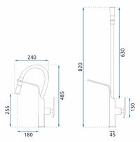 Rubinetto Da Cucina Rea Castor Gold