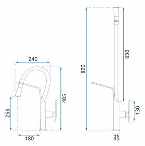 Rubinetto Da Cucina Rea Castor Gold