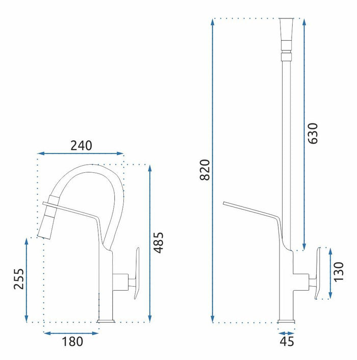 Rubinetto Da Cucina Rea Castor Gold