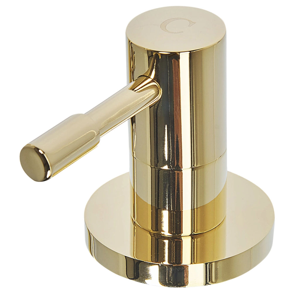 Miscelatore lavabo Rubinetto a doppia leva per bagno moderno in ottone lucido metallo dorato