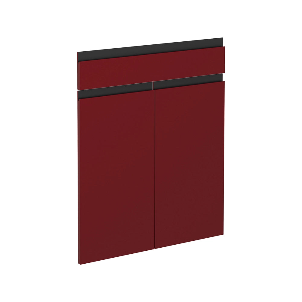 Vicco Frontale cucina Rosso 59.6 x 70.8 cm frontale del mobile per mobile base con cassetti