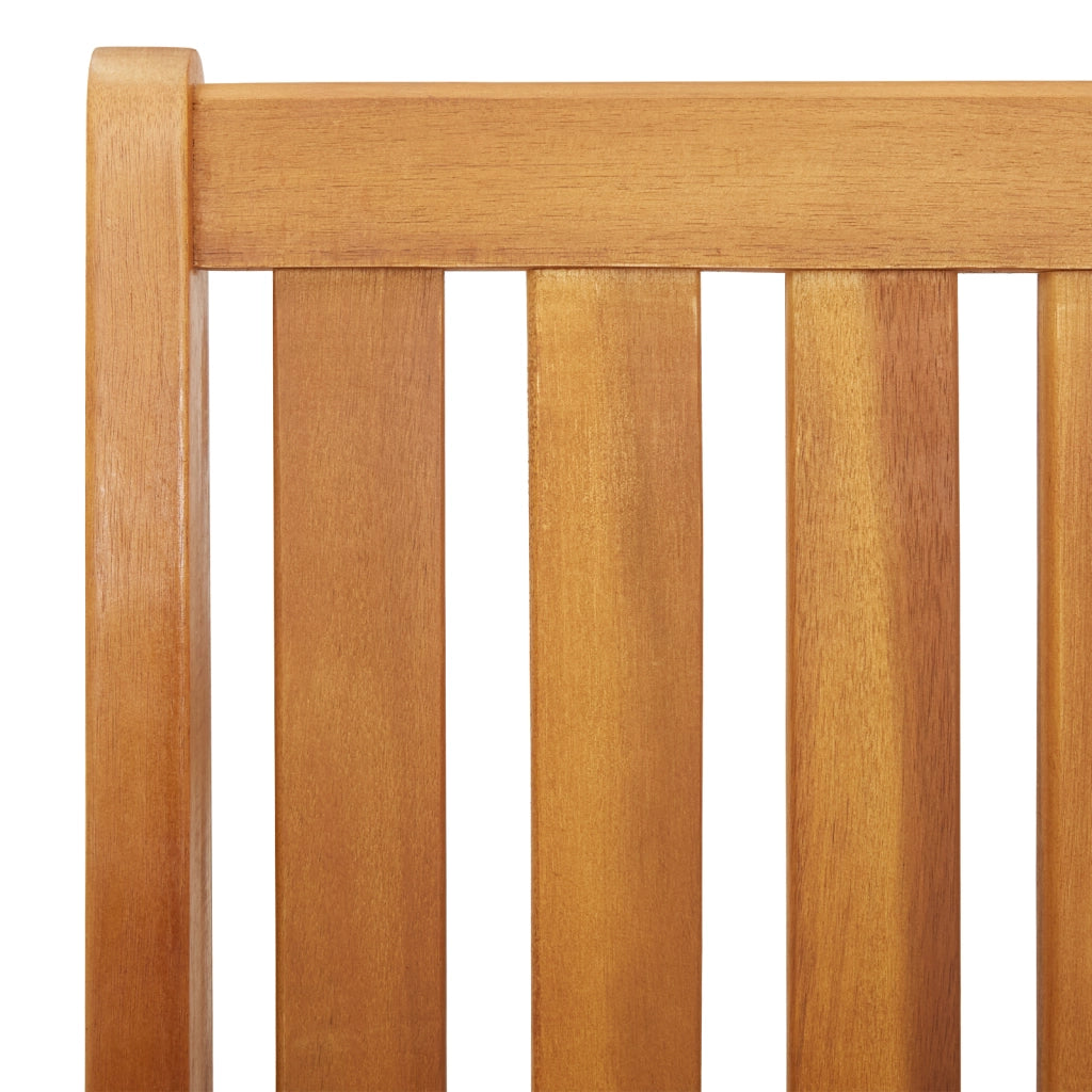 Panca da Giardino 122.5x77x74 cm in Legno Massello di Acacia