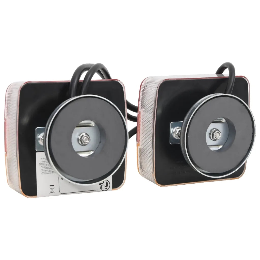 Luci Rimorchio 2 pz Rosso 10,5x7,5x10 cm 12V Lampadina LED 152904