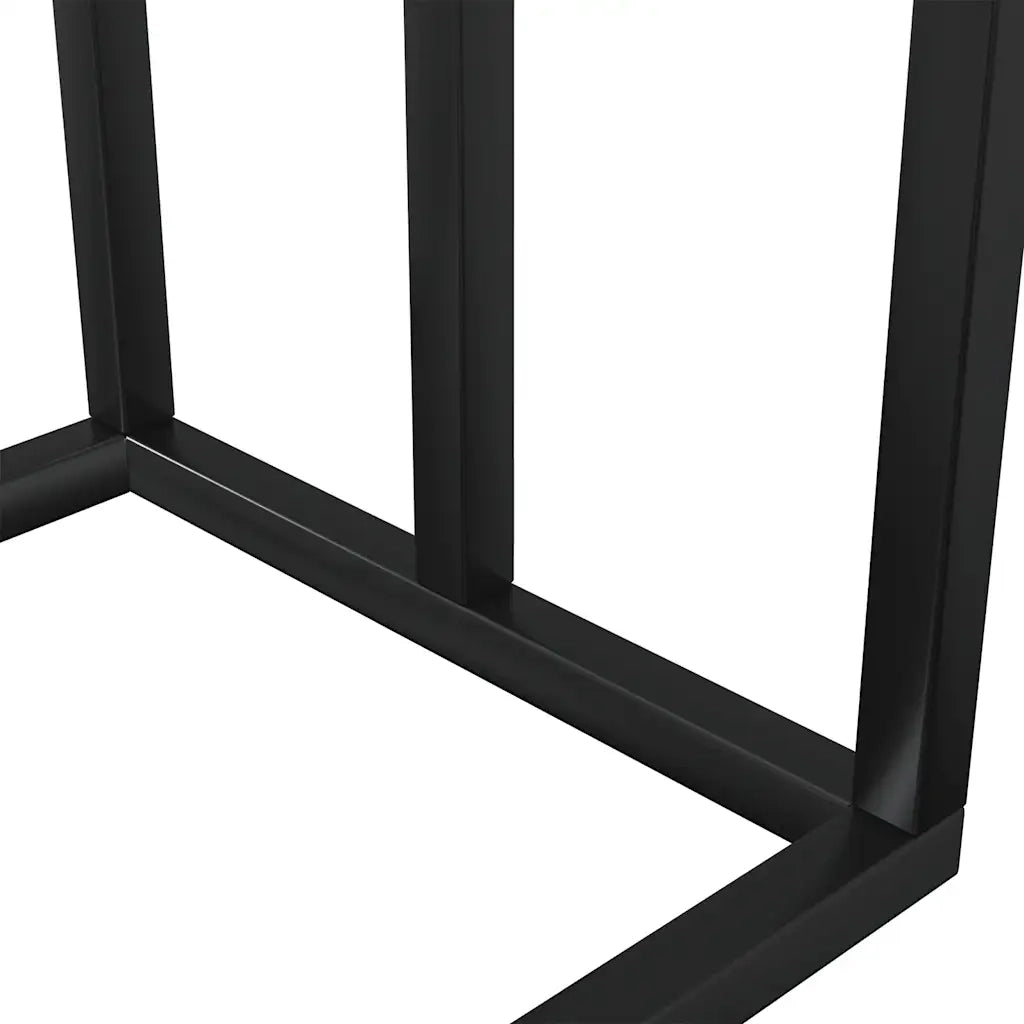 Portasciugamani da Pavimento Nero 48x24x79cm in Ferro 343090