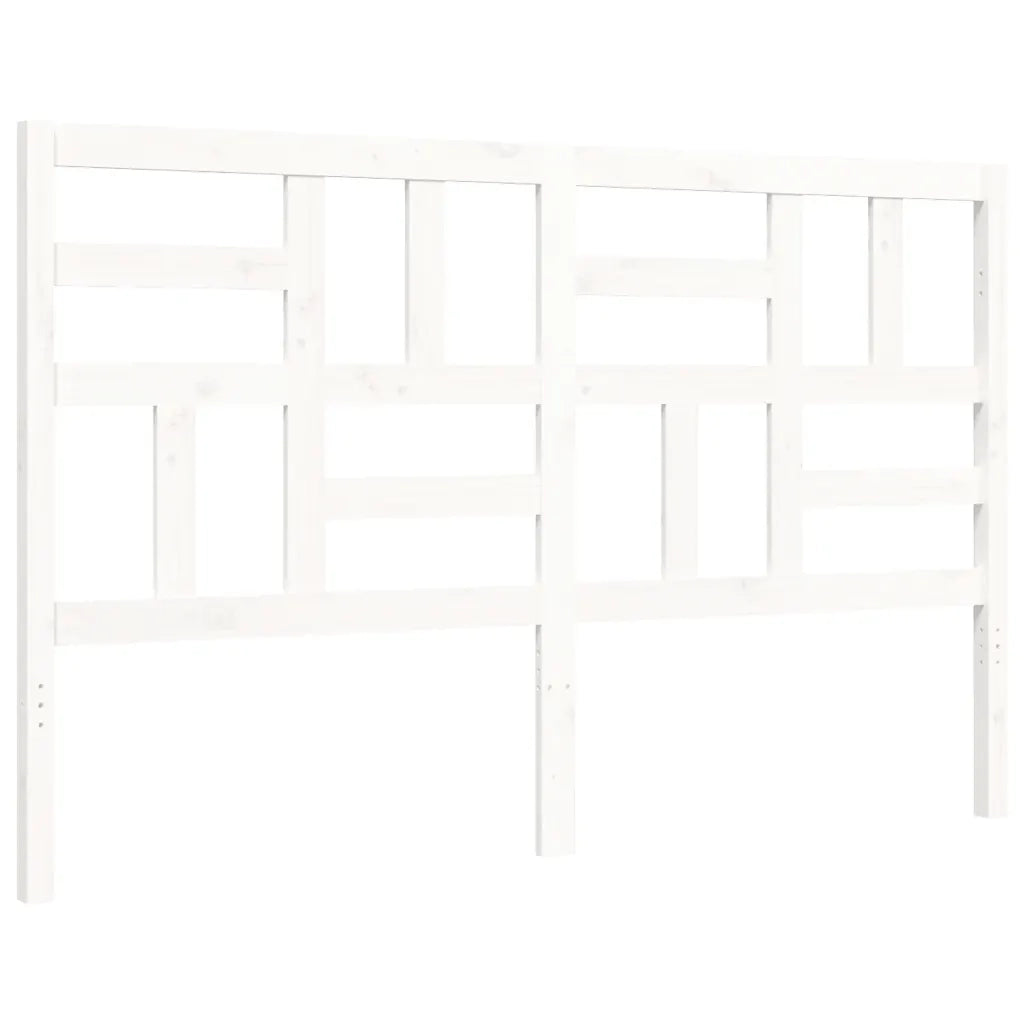 Giroletto senza Materasso-Struttura Letto Bianco 160x200 cm Legno Massello Pino 808501
