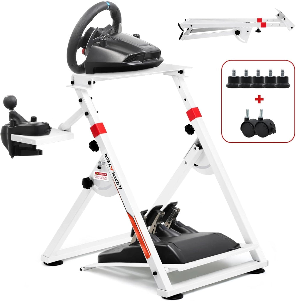 Supporto per volante per G923 G29 G920 T300RST500RS Volante da gioco con feedback di forza e leva del cambio TH8A V1 - Fanatec Clubsport PS4 - Inclinabile