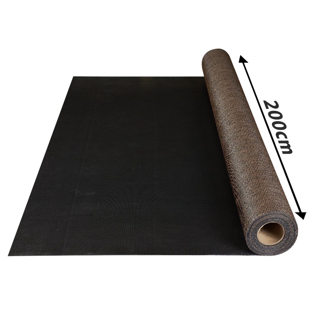 Tappeto vinilico di alta qualità marrone scuro 200x350