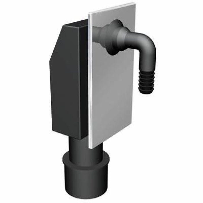 Sifone lavatrice a incasso con p lacca inox cr5112