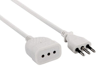 prolunga lin.ml.3 sezione 3x0,75 10a bianca cod:ferx.540