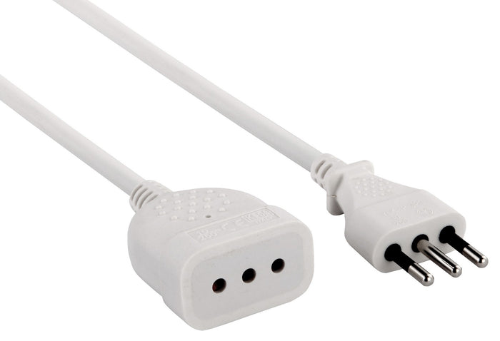 prolunga lin.ml.3 sezione 3x0,75 10a bianca cod:ferx.540