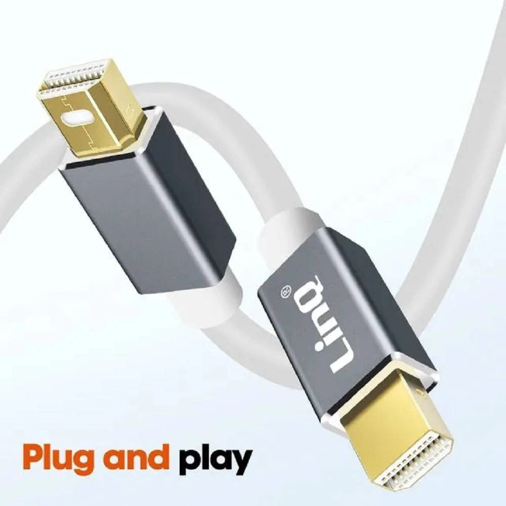 Trade Shop - Cavo Adattatore Video Da Mini Displayport A Mini Displayport 4k 1.8 Mt Hd3203 -