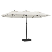 Ombrello | Parasolne a Doppia Testa Bianco Sabbia 449x265 cm