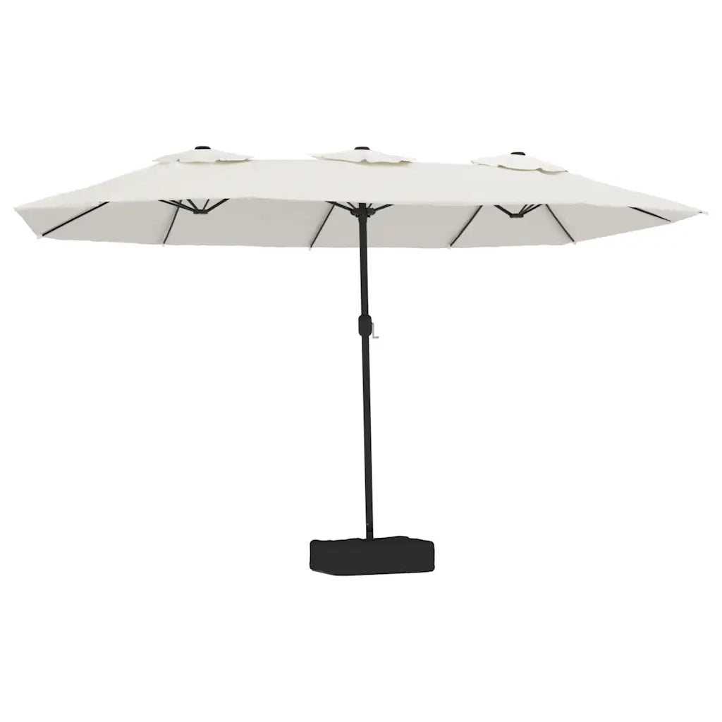Ombrello | Parasolne a Doppia Testa Bianco Sabbia 449x265 cm
