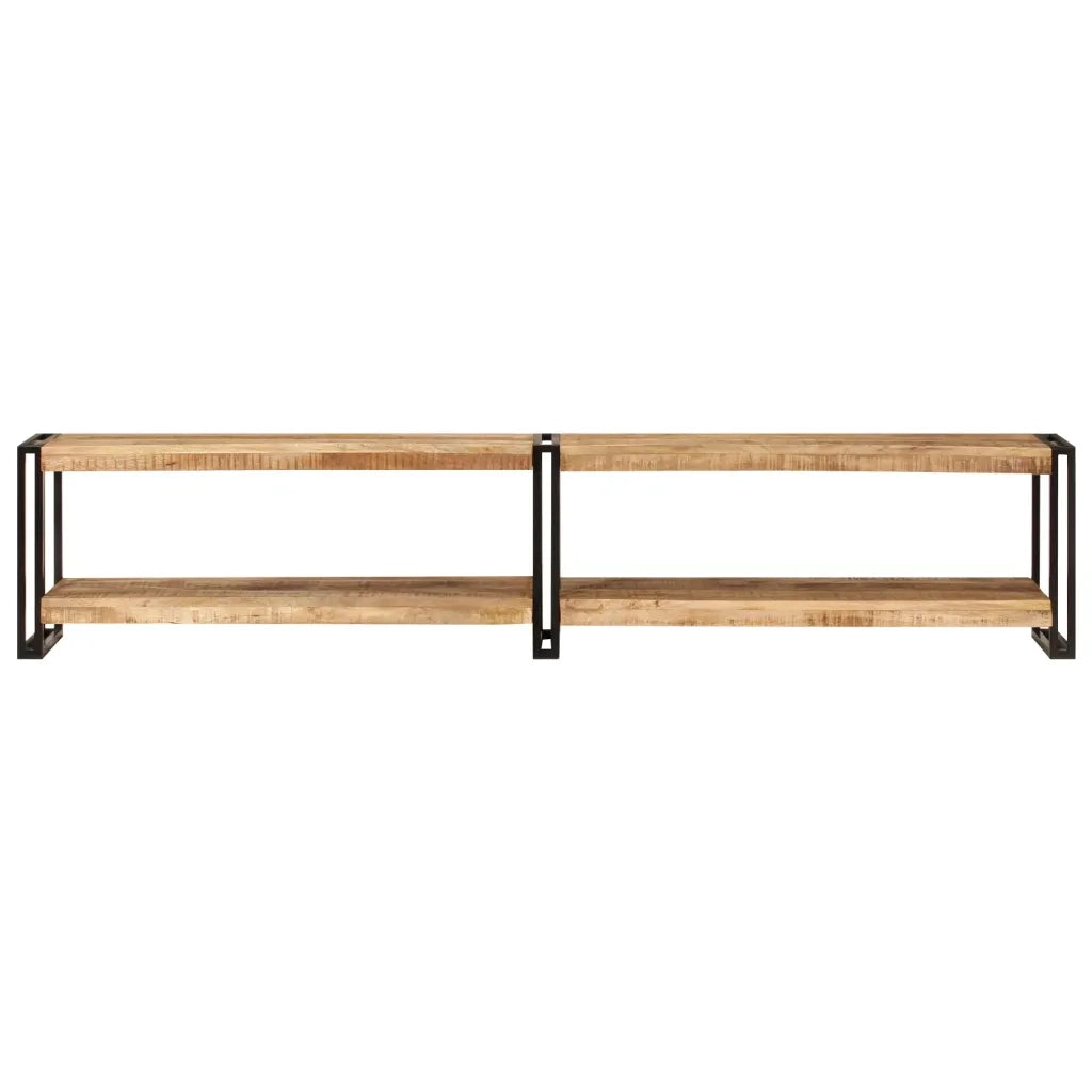 Mobile Porta TV 200x30x40 cm in Legno Massello di Mango