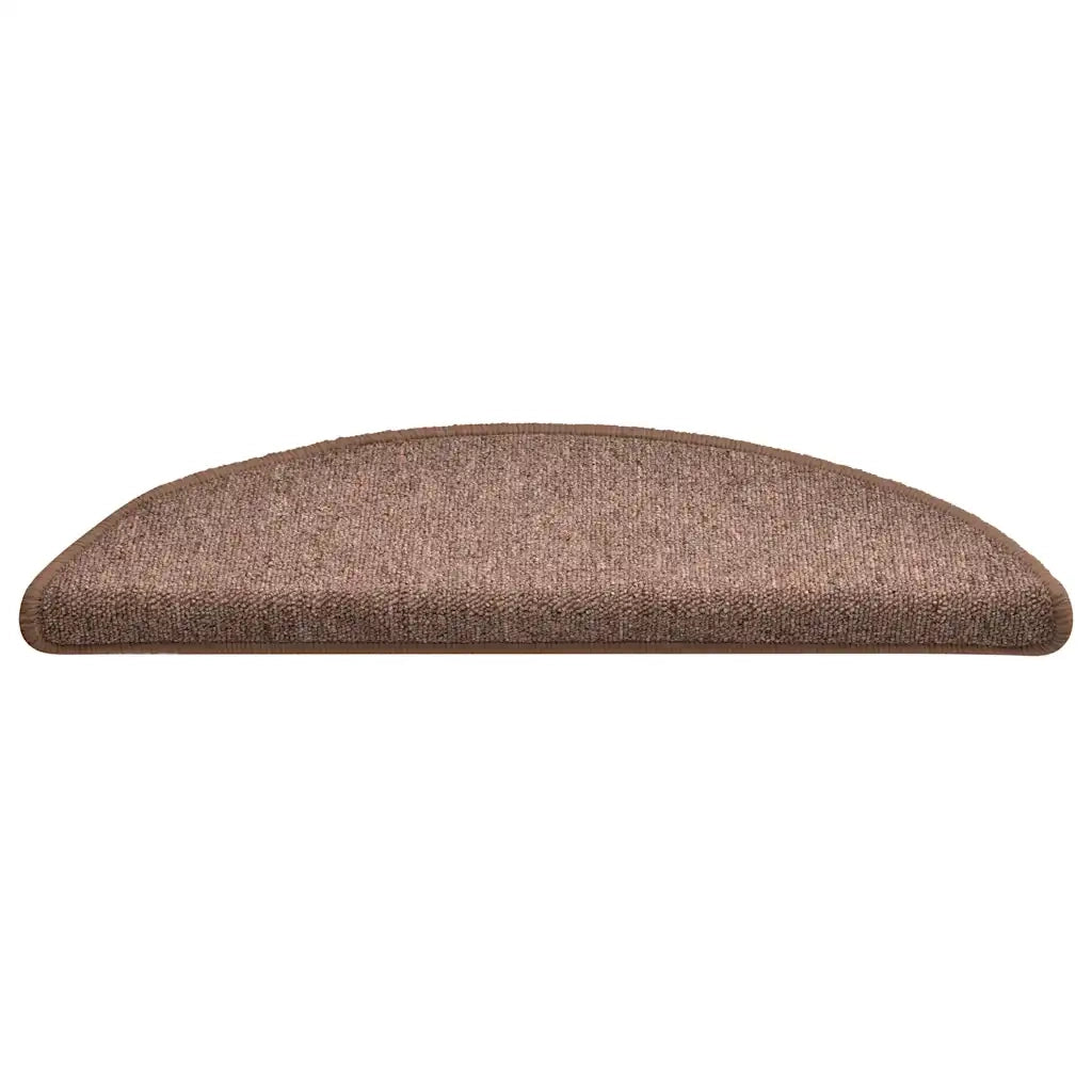 Tappetini per scale 30 pz 56x17x3 cm Marrone Semicircolari 3365744