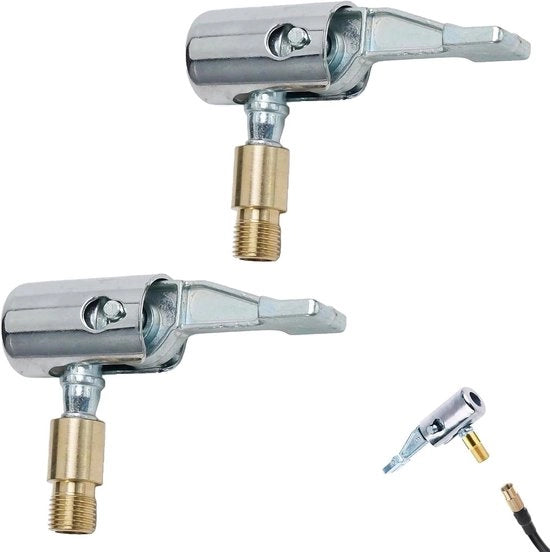 Set di adattatori per valvole 8mm (2 pezzi) per pompa di gomma auto - Clip di adattamento per valvola di gomma auto - Connettore per pompa di gomma auto