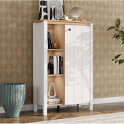Mobile Espositore Galdo, Vetrina 4 Ripiani, 73x34x118h cm Bianco Opaco