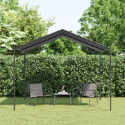 Tenda a Baldacchino-Tenda da giardino Antracite 3x3 m in Acciaio e Tessuto