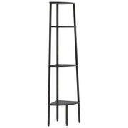 Scaffale Angolare a 4 Livelli Nero 45,5x31,5x150 cm CFW9265223