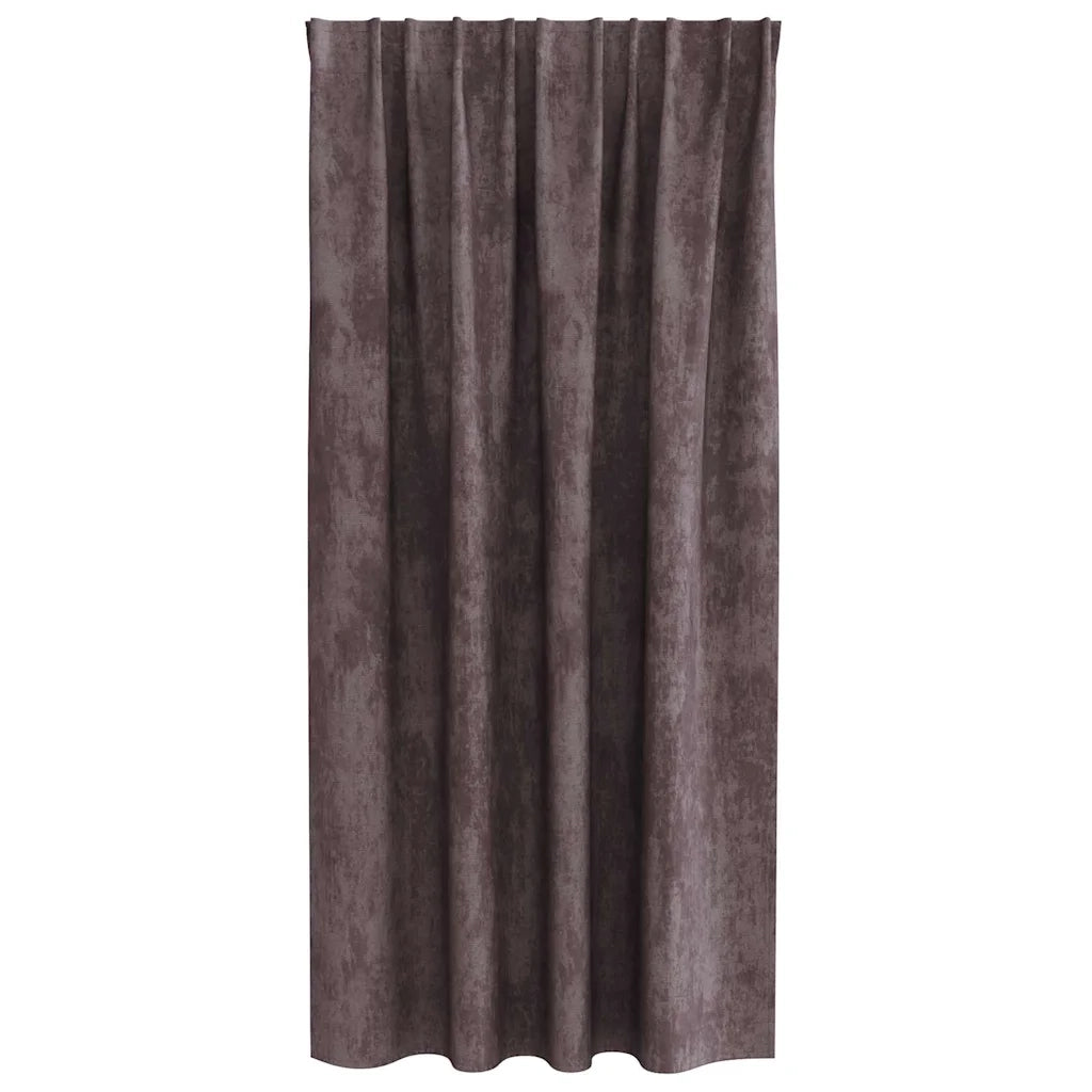 Tende in Velluto con tende 2 pcs Marrone 175 x 140 cm Velluto 4107694