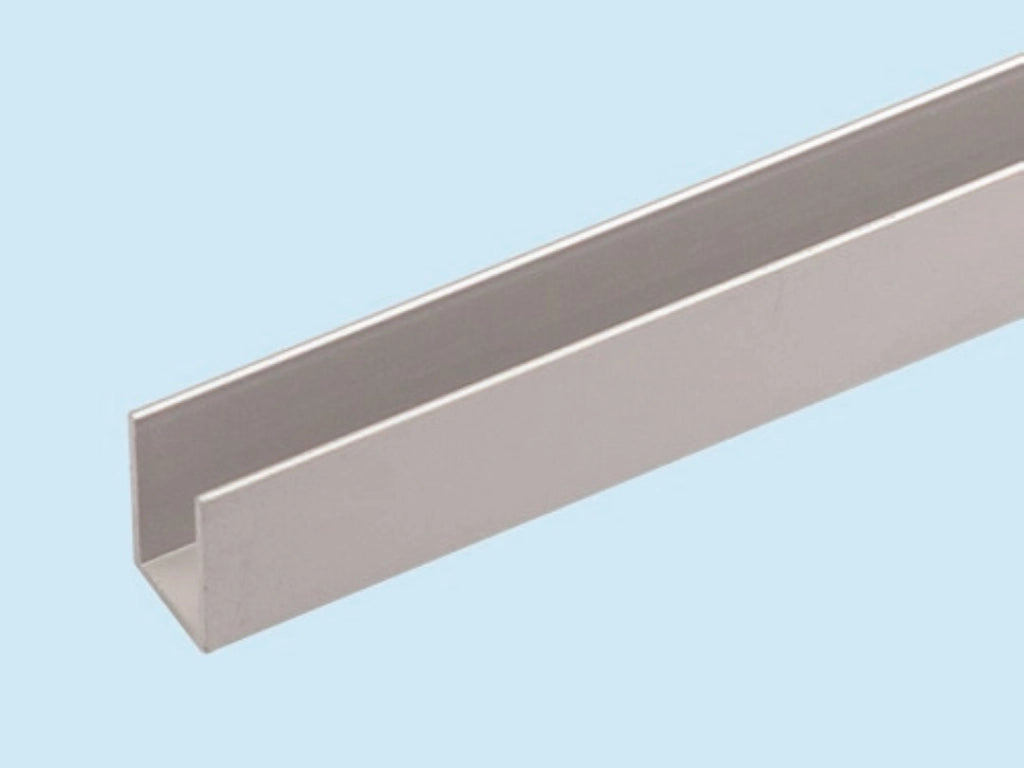 Profilo Canalino Da 2 Metri A U Argento Mm 8X8X1 Set 5 Pezzi - Arcansas