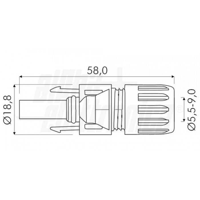 Presa Femmina serie MC4 PV-KBT4/6II-UR