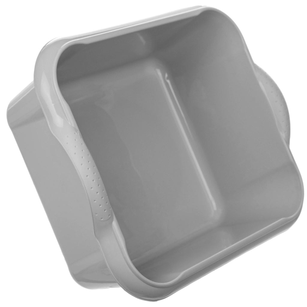 Bacinella per bucato in plastica KADAX da 10 litri, rettangolare, con manici